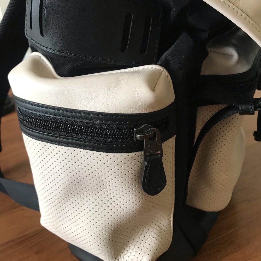 Coach Trek Leather Drawstring Multi Purpose Backpack - Picture 8 of 16